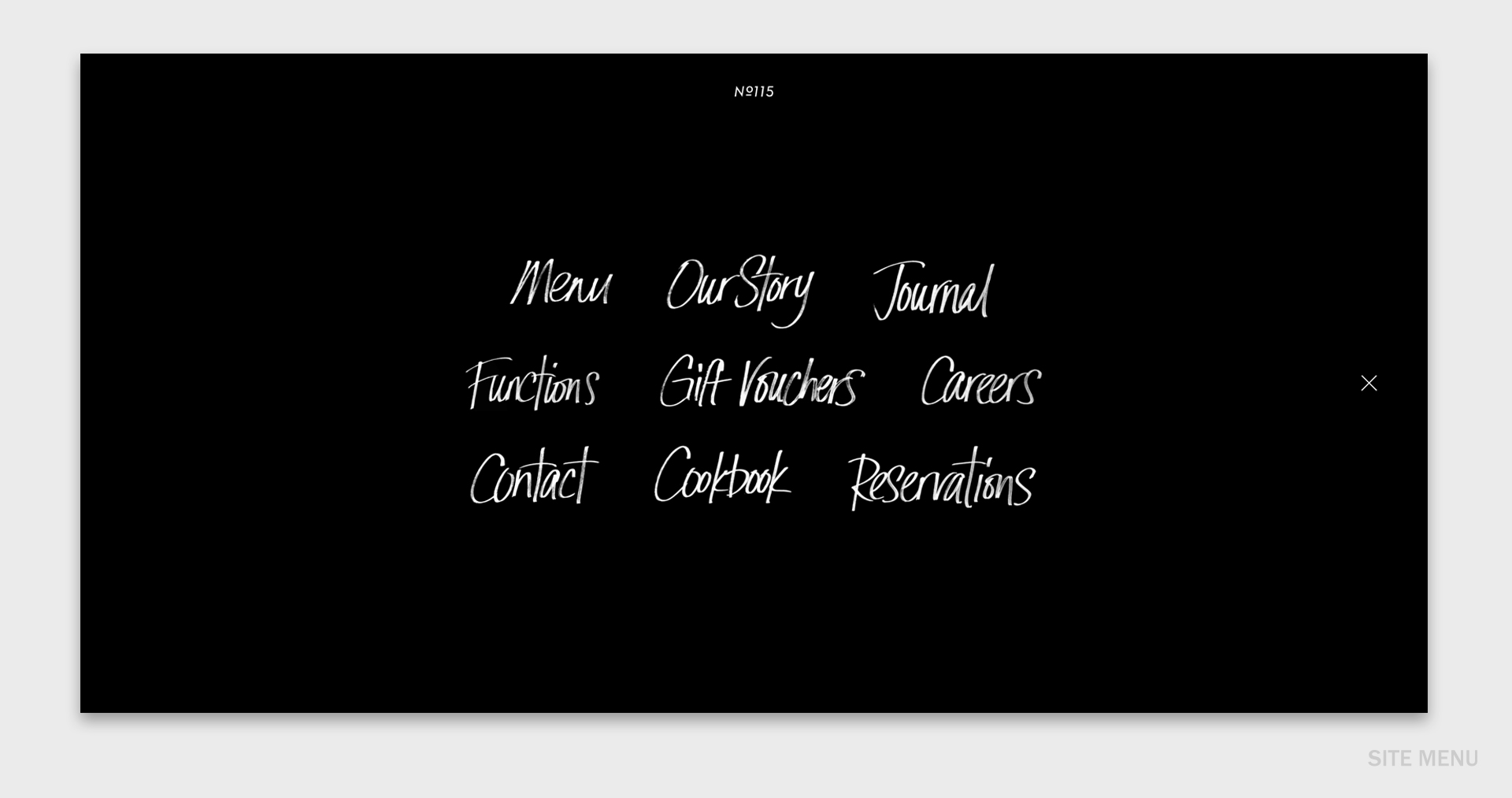 Website Menu