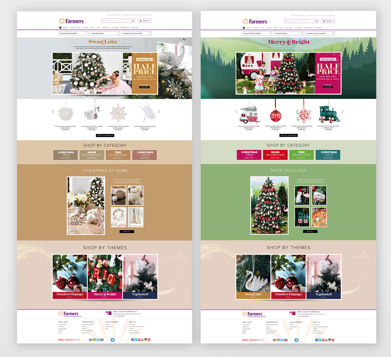 Farmers Christmas Campaign theme 1 and 2